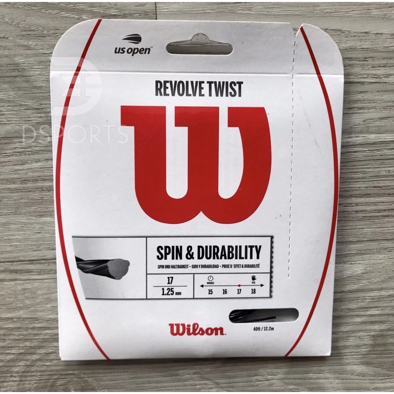 Jual Wilson Revolve Twist Spin + Durability ( Tennis String Senar Tenis