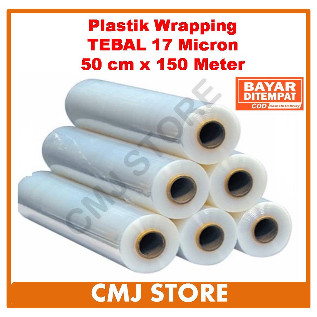 Jual Plastik Wrapping 50cm X 150M Stretch Film 50cm X 150M 17 Micron ...