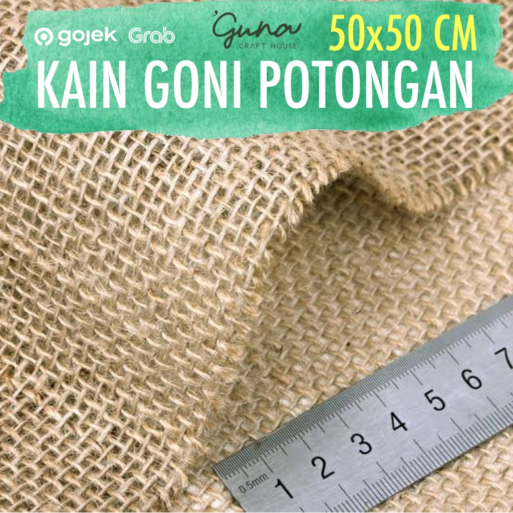 Jual Kain Goni Lokal Grade A Potongan 50x50cm - Bahan Goni Halus ...