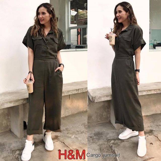 Cargo sales jumpsuit h m