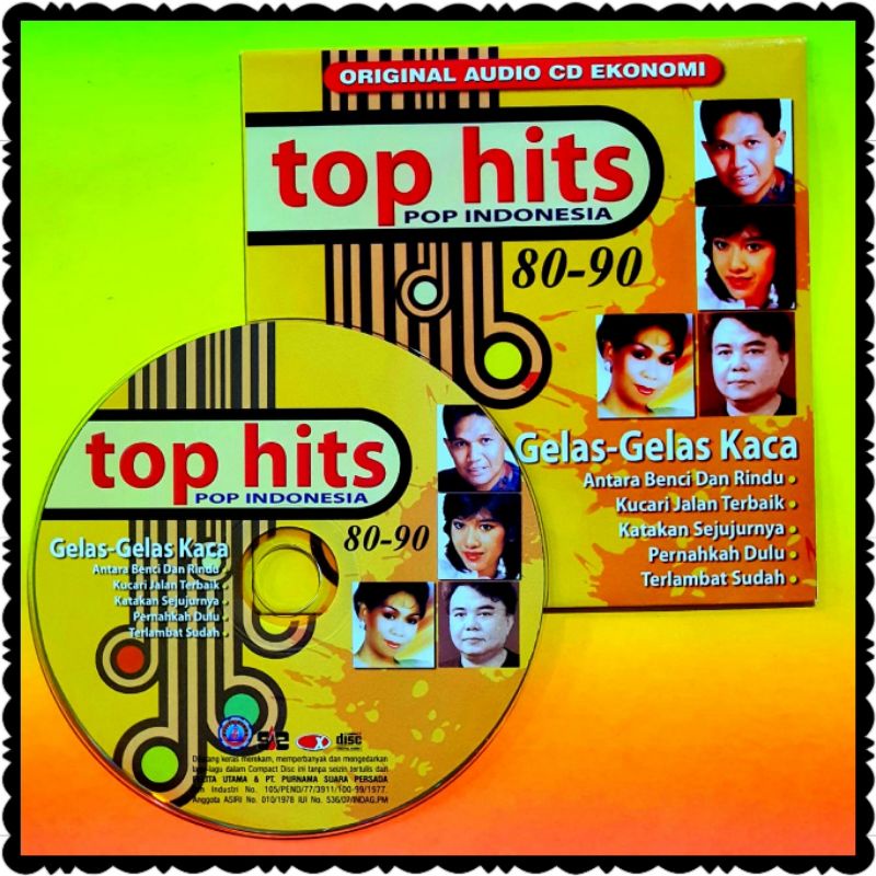 Jual KASET CD MOBIL ORIGINAL LAGU POP HITS INDONESIA TAHUN 80-90AN