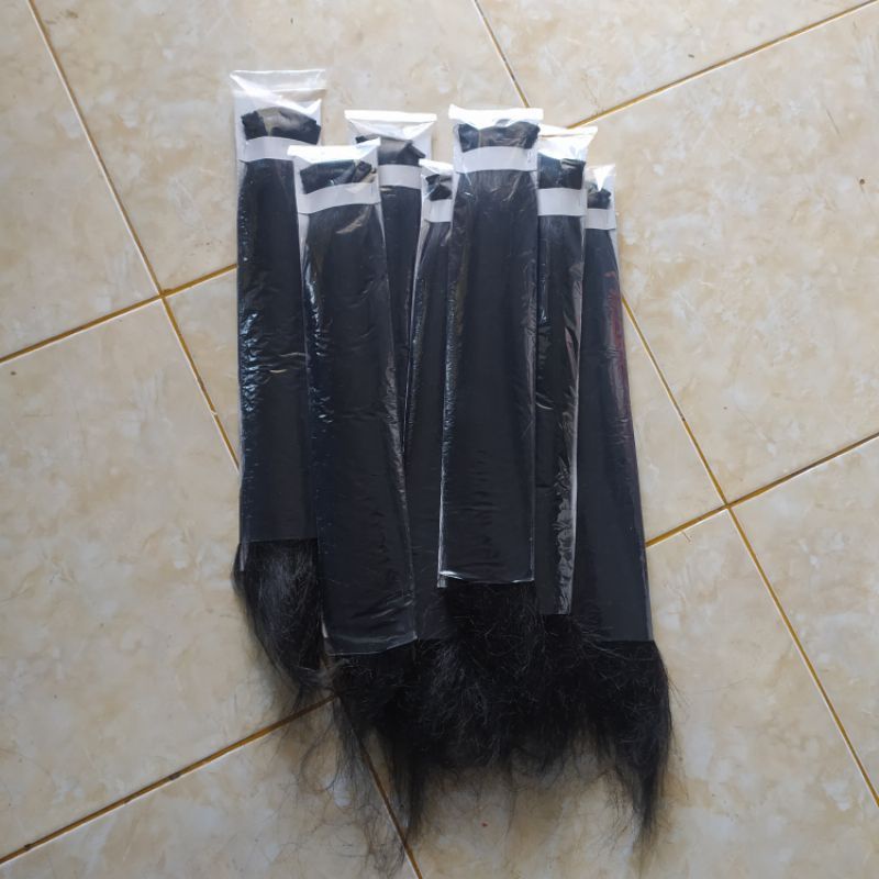 Jual Lungsen / rambut lungsen hitam lurus | Shopee Indonesia