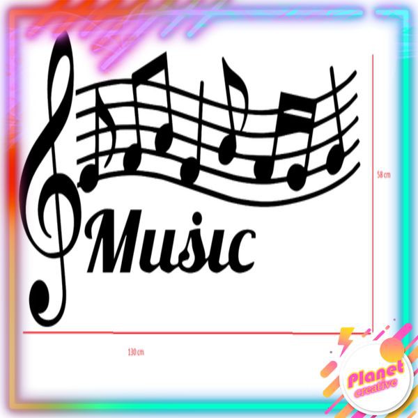 Jual Stiker Unik Dinding Rumah Kaca Office Wall Music Notes | Shopee ...
