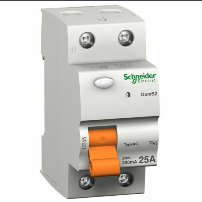 Jual Schneider ELCB 2P 40A 30mA / RCCB 1P+N 40 Ampere Domae DOMR01240 ...