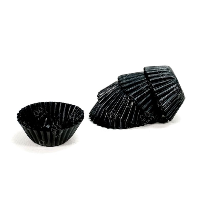 Jual Cup Cases Nastar (1000pc) 5.5 Cm Hitam Cup Cake Size 55mm | Shopee ...