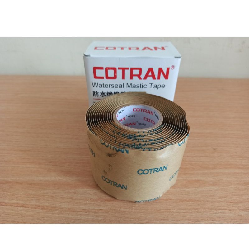 Jual Cotran Rubber Waterseal mastic tape Kc 80 ukuran 51mm x 1.65 mm x 3 mm pelindung cotran
