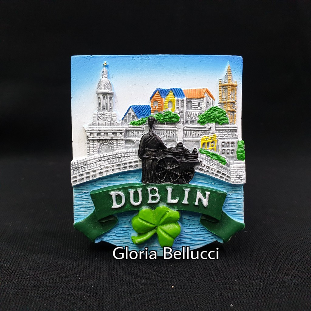 Jual souvenir oleh2 tempelan magnet kulkas mancanegara dublin irlandia ...