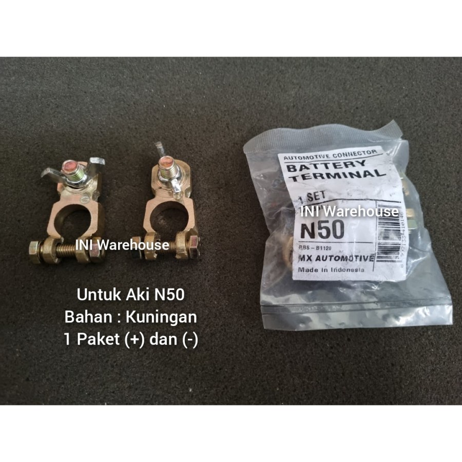Jual Kepala / Terminal Aki N50 N 50 Baterai Batere Mobil Kuningan Brass ...