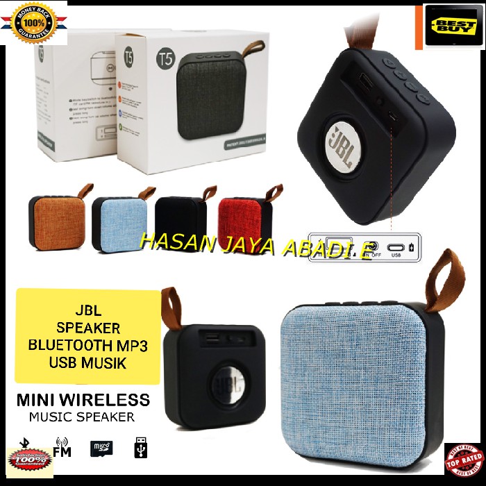 Speaker Mini Bluetooth JBL portable musik mp3 ngebass bass ADAPTOR USB  radio fm suara audio spk