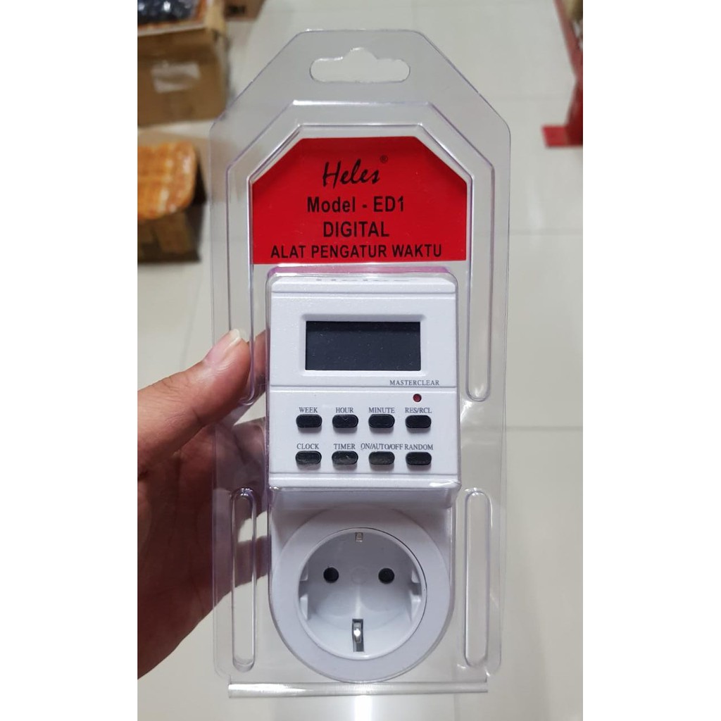 Jual TImer Heles Digital ED1 (24jam) dan Analog MD3 (24jam) | Shopee ...