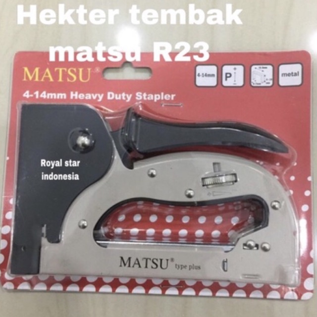 Jual Hekter tembak MATSU R23 . Gun tacker matsu R 23 staples gun TACK ...
