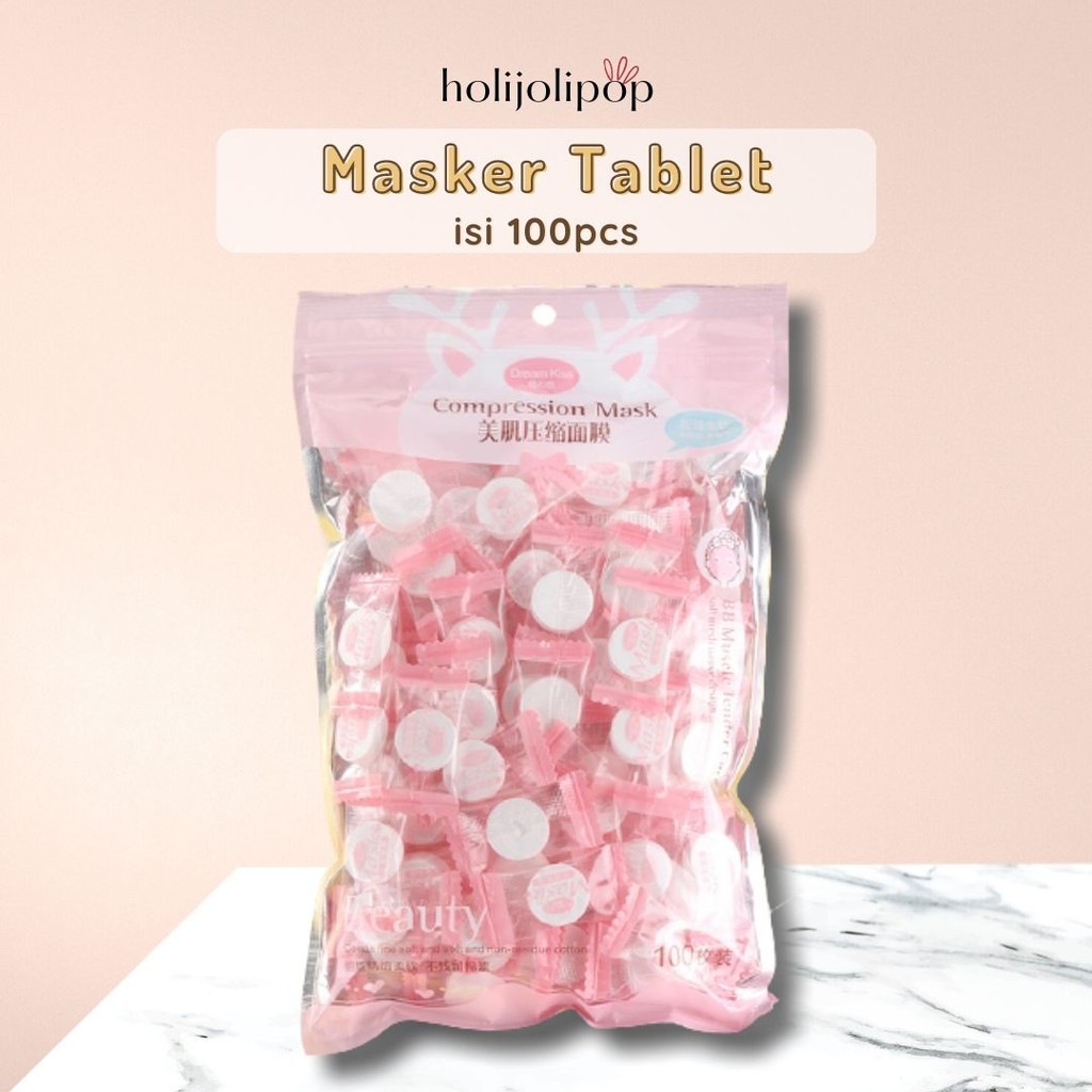 Jual Compressed Mask DIY Masker Tablet isi 100pcs Dream Kiss | Shopee ...