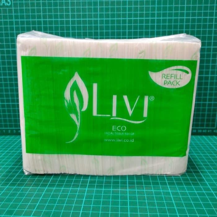 Jual Tissue LIVI ECO Refill Pack 600s - Tisu Muka Facial Tissue 600 ...