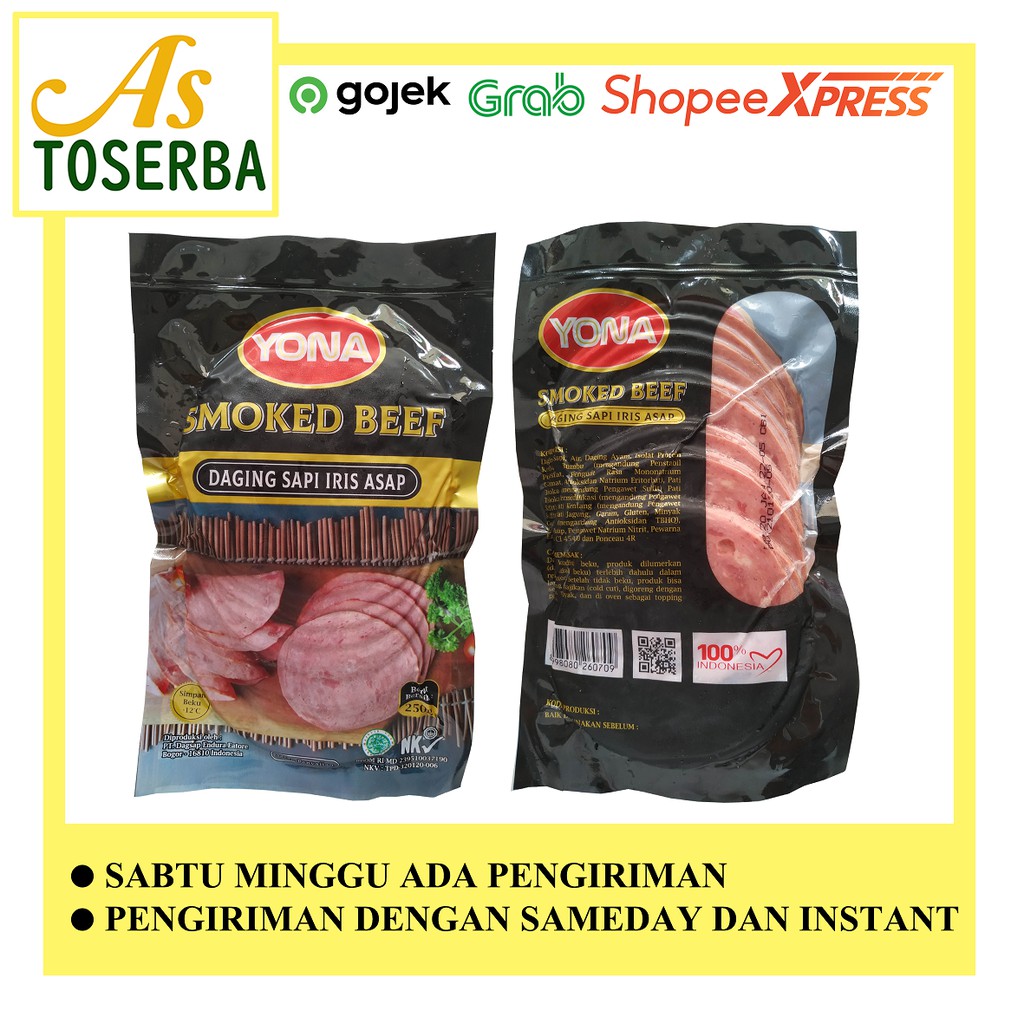 Jual Yona Smoked Beef 250gr Shopee Indonesia