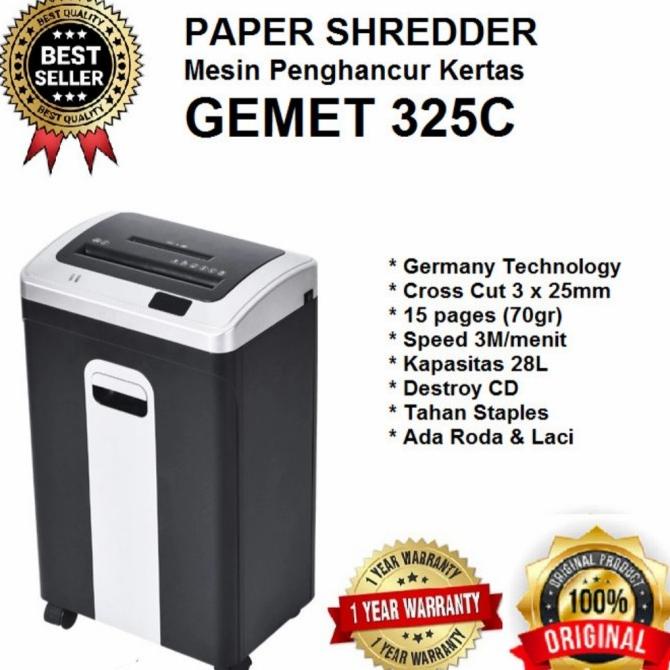 Jual Mesin Penghancur Kertas Gemet C Paper Shredder Gemet C