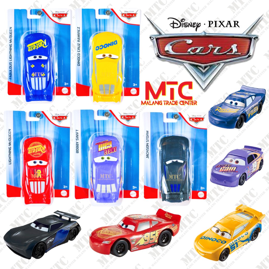 Jual Disney Pixar Cars Original Mattel - Lightning McQueen - Dinoco ...
