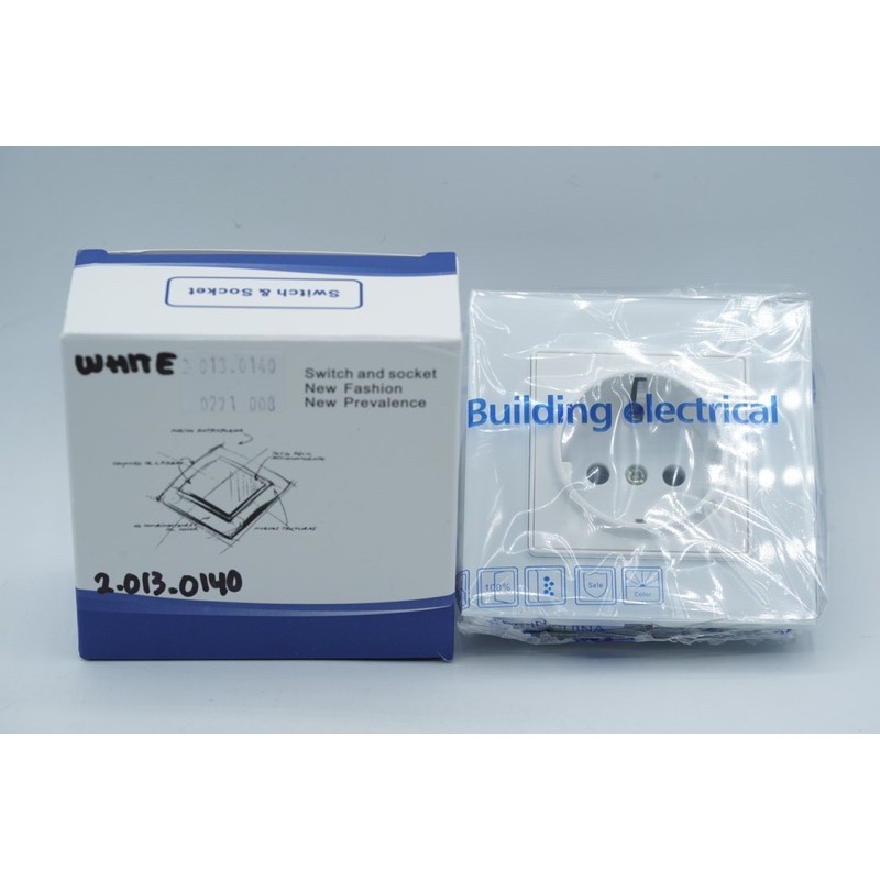 Jual Saklar Soket Dinding White Wall Power Socket Plug Glass Panel ...