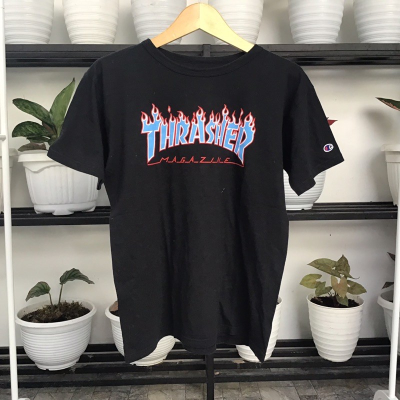 Thrasher x champion t shirt sales