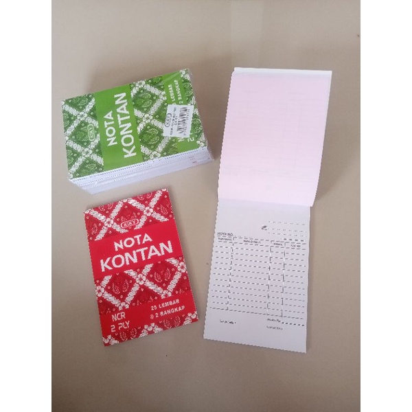Jual NOTA KONTAN 2 RANGKAP MOTIF BATIK | NOTA 2 PLY 25 LEMBAR KIKI ...