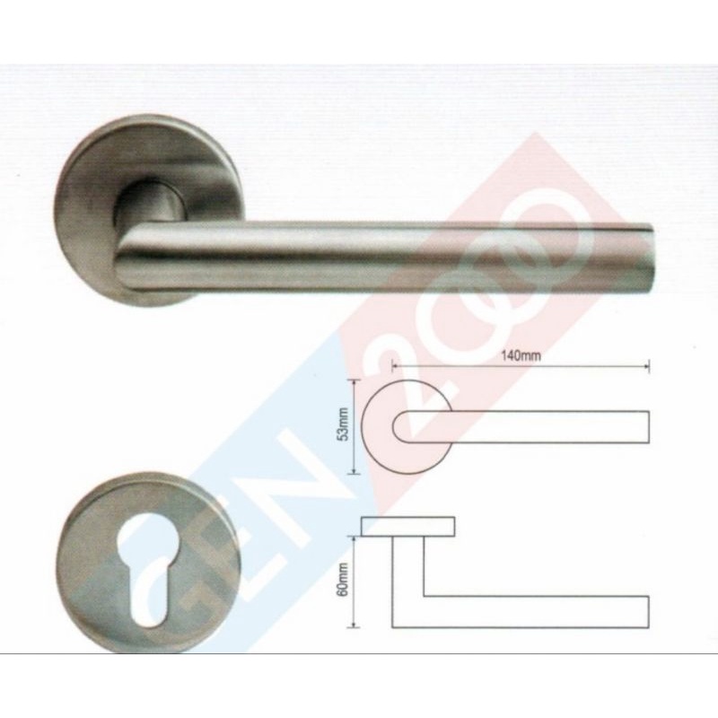 Jual HANDLE PINTU ROSES DEKKSON LHTR 0003 SSS / LEVER HANDLE DEKSON ...