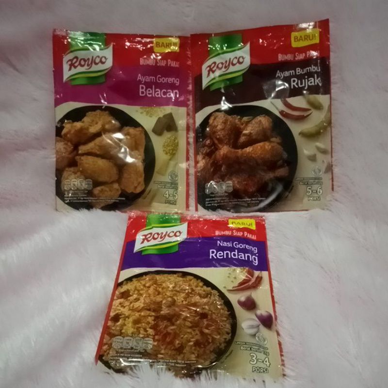 Jual Royco Ayam Goreng belacan | Ayam Bumbu Rujak | Nasi goreng rendang ...