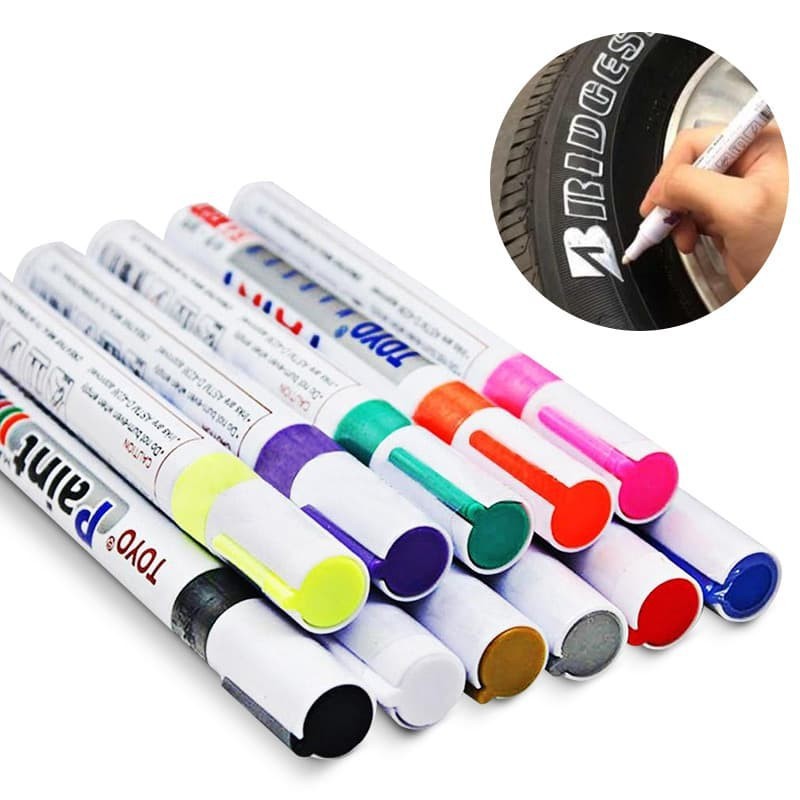 Jual SPIDOL BAN MOBIL MOTOR TOYO PAINT MARKER PEN ORIGINAL OIL BASED ...