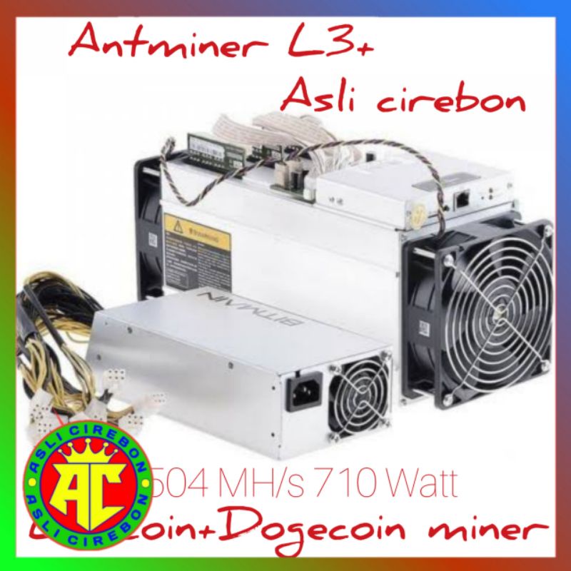 Jual Asic Antminer L3+ Mesin Mining (+PSU) | Shopee Indonesia