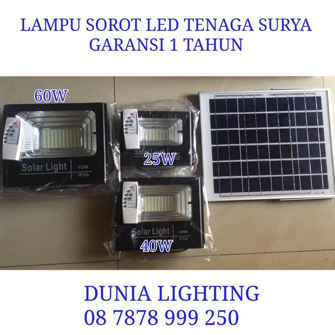 Jual Lampu Sorot Led 40w Tenaga Surya 40watt Solar Cell 40 Watt 40 W