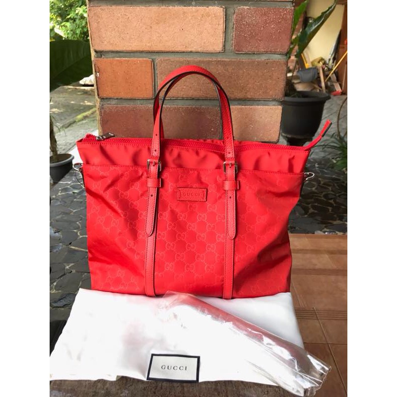 Gucci nylon discount guccissima tote bag