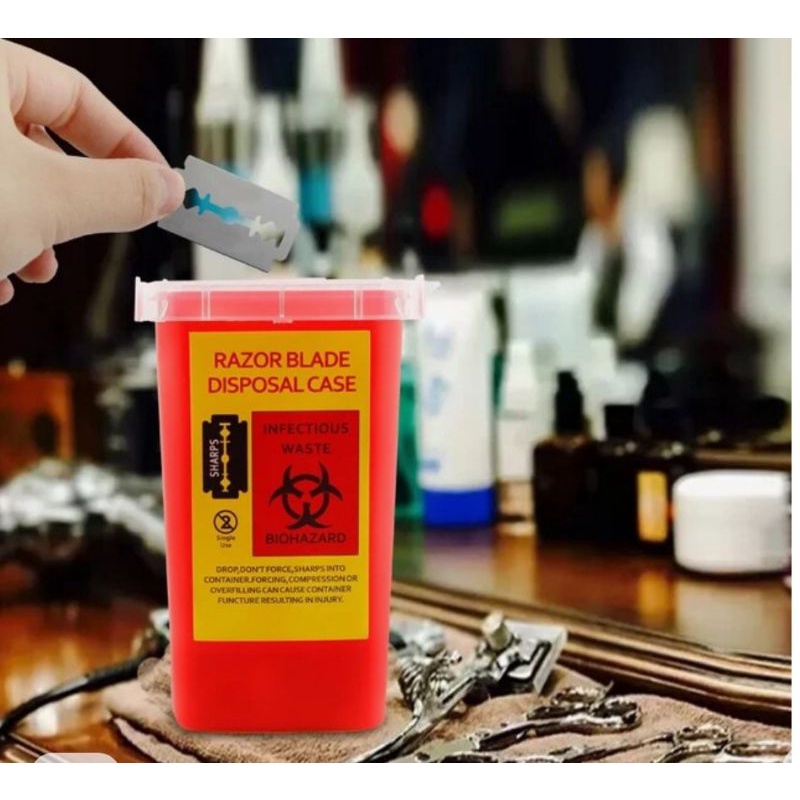 Jual Wadah Dispenser Pisau Cukur / RAZOR BLADE DISPOSAL CONTAINER