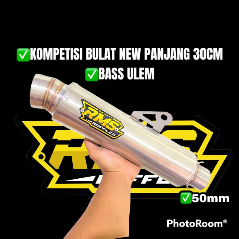 Jual Slincer Knalpot Rms Muffler Original Bulat Baru Cantol D Mm Suara