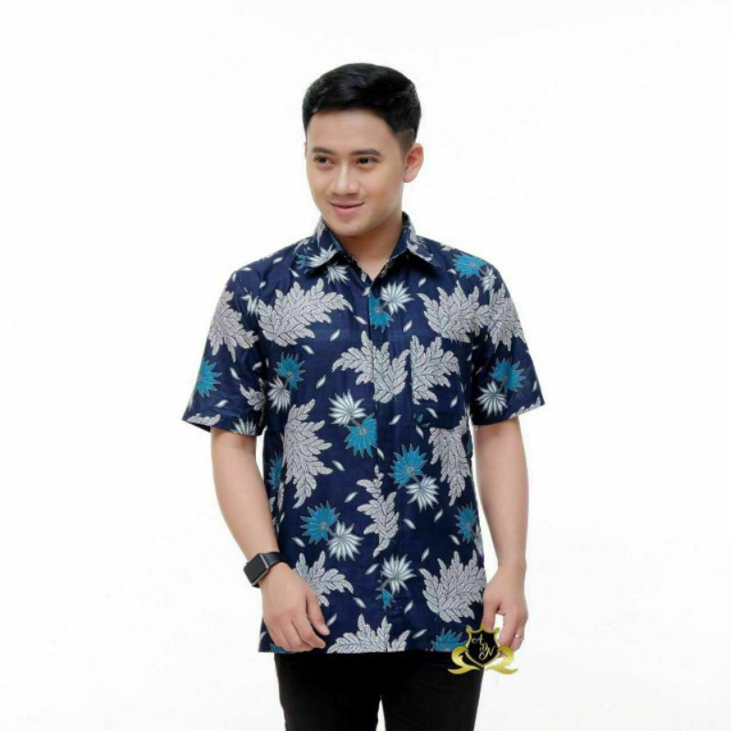 Jual Kemeja Pria Kemeja Batik Pria Lengan Pendek Hem Batik Pria Lengan ...