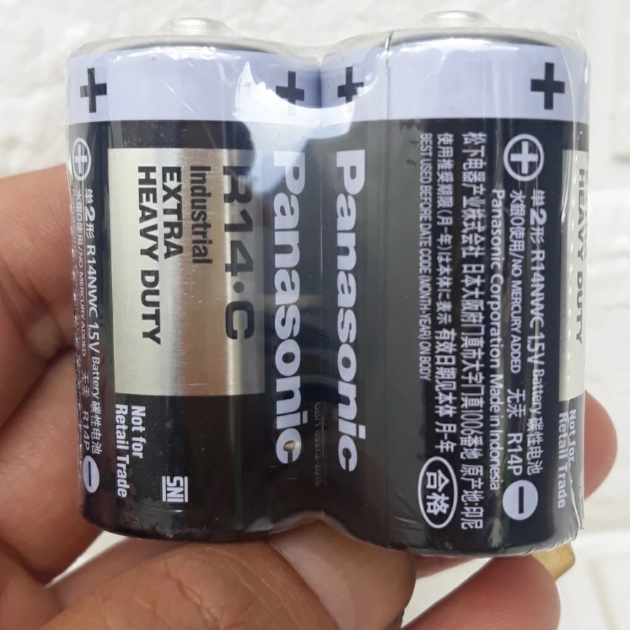 Jual Baterai - Battery - Panasonic sedang Type C - R14 EXTRA HEAVY DUTY ...