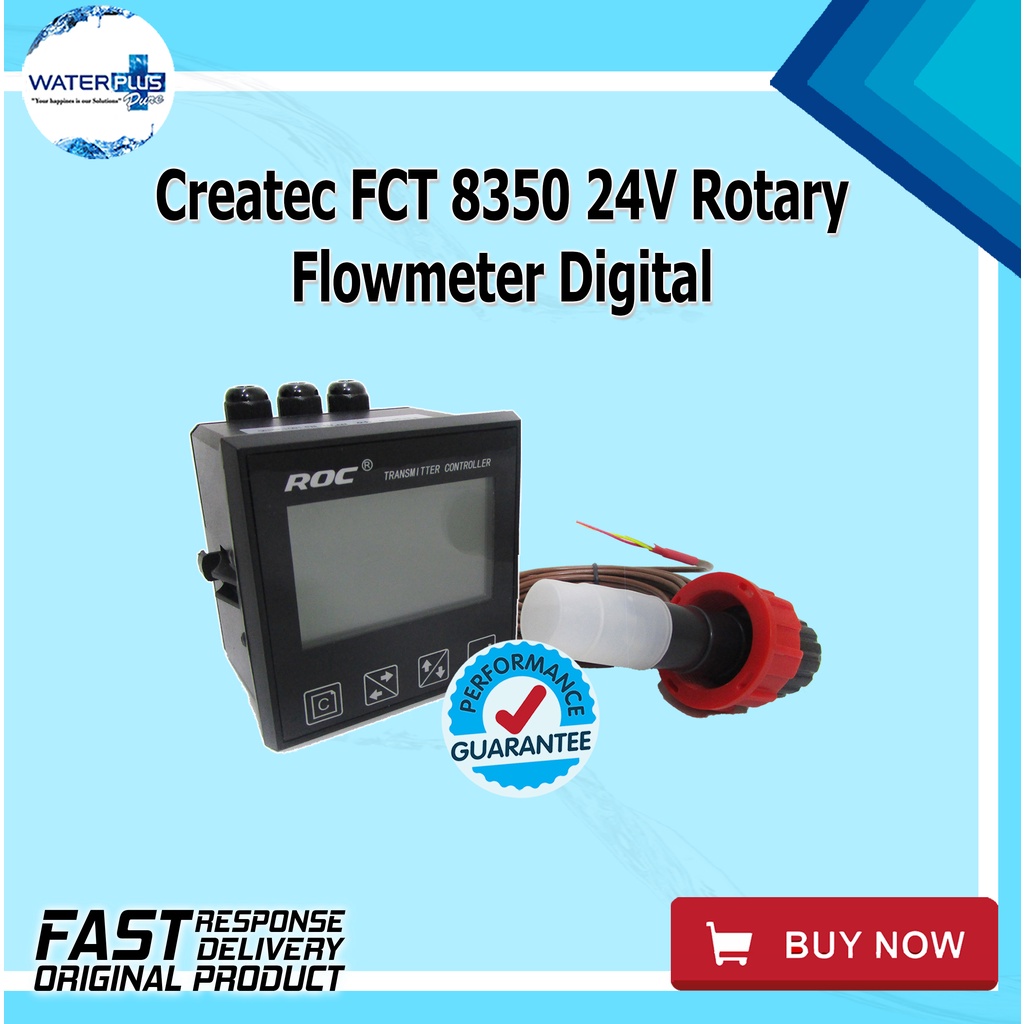 Jual Createc FCT 8350 24V Rotary Flowmeter Digital | Shopee Indonesia