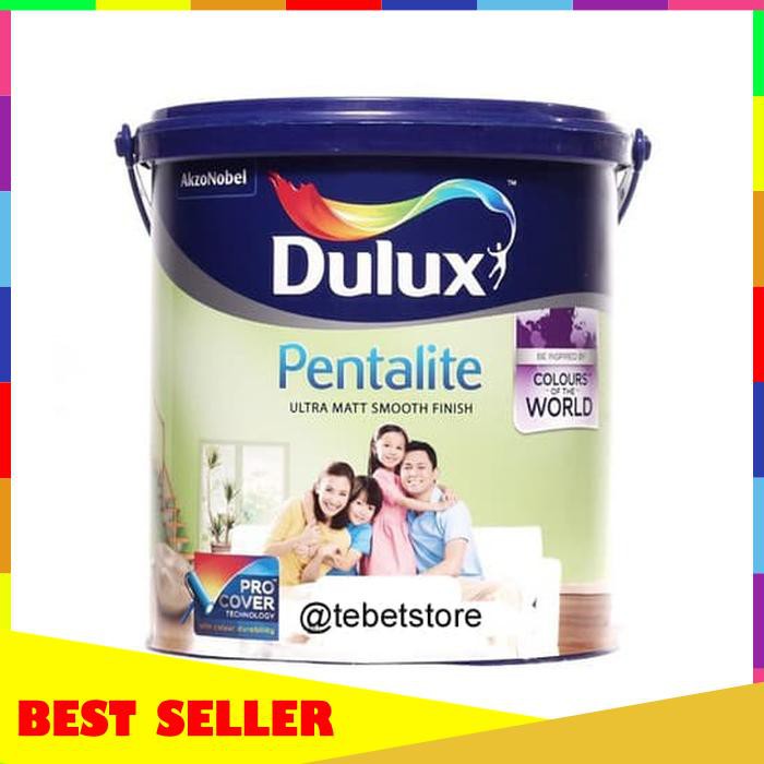 Jual Cat Tembok Dulux Pentalite Brilliant White 2290 Ukuran 25 L Shopee Indonesia 5505