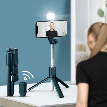 OSM JKT 5533 Tripod Lampu Tongsis Tripod Bluetooth 4 In 1 Dengan Remote Control Tripod