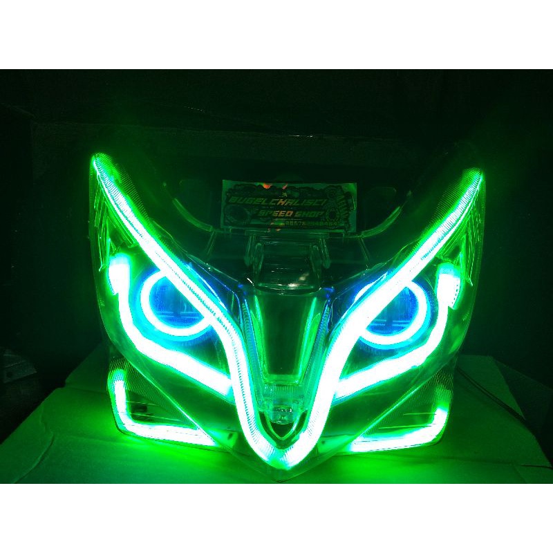 Jual REFLEKTOR LAMPU DEPAN HONDA VARIO 125 TECHNO MODEL CUSTOM DAYMAKER