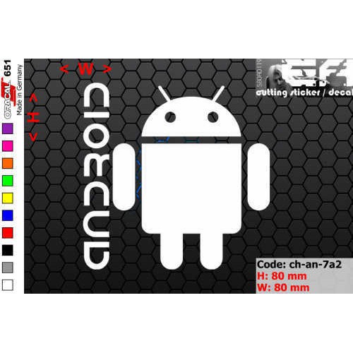 Jual ea cutting sticker / decal Code: ch-an-7a2 ( android ) | Shopee ...