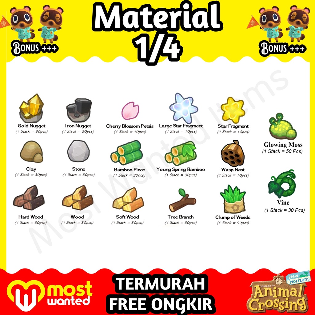 Jual [Material] Animal Crossing New Horizon ACNH NMT Bells Iron Nugget