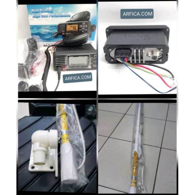 Jual Paket Rig Marine Icom Ic M Vhf Radio Kapal Rig Marine Plus Antena Sky Marine Shopee