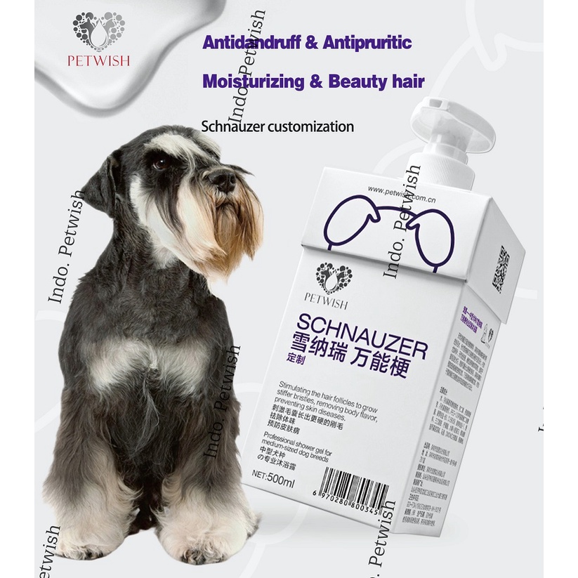 Jual Petwish Shampoo Anjing 500ML Schnauzer Dog Shampoo Shopee