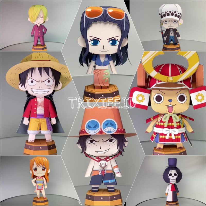 Jual DIY Papercraft One Piece / Action Figure One Piece / Versi JCube ...