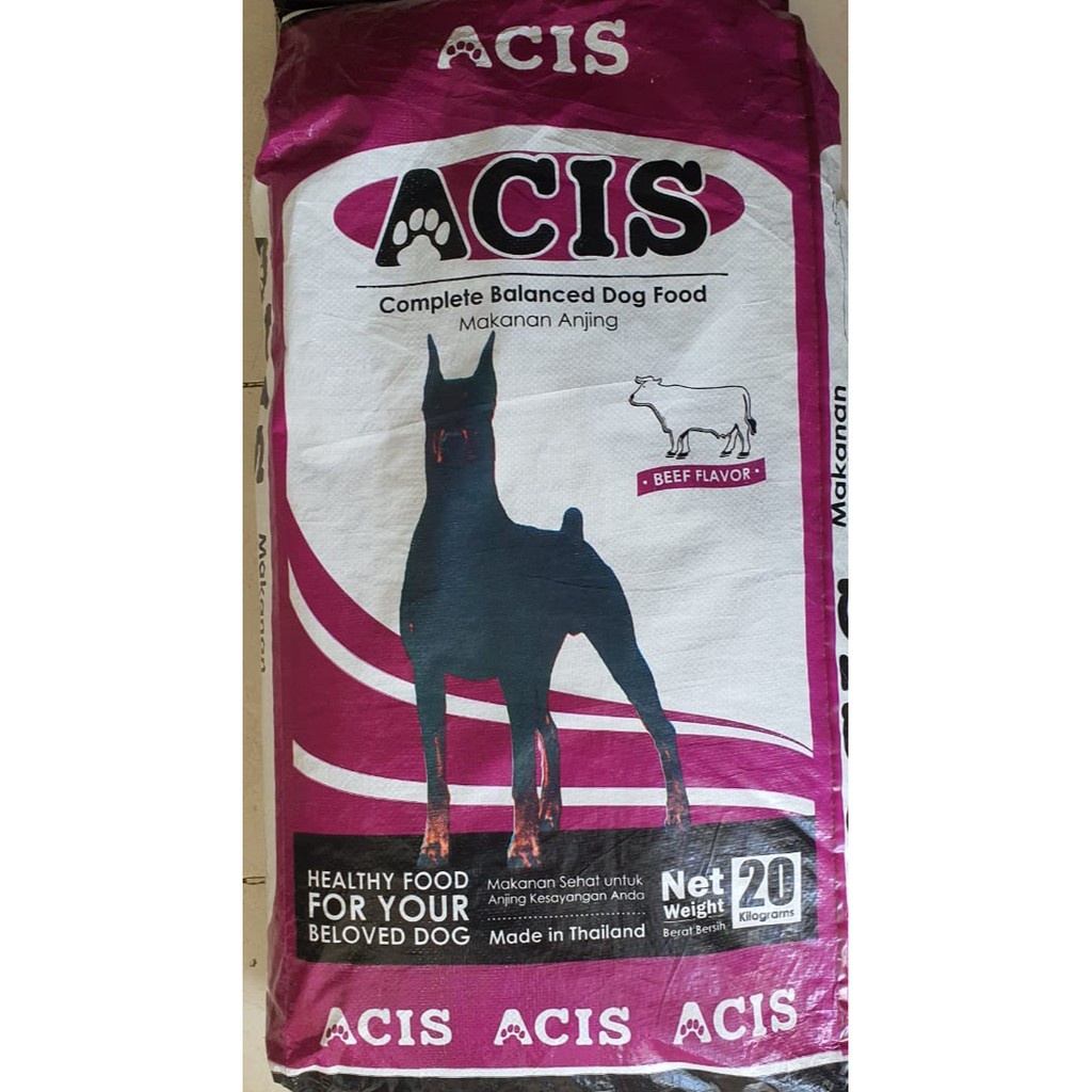 Jual Acis Dog Food Beef Flavor 20kg // Makanan Anjing Acis Rasa Sapi ...