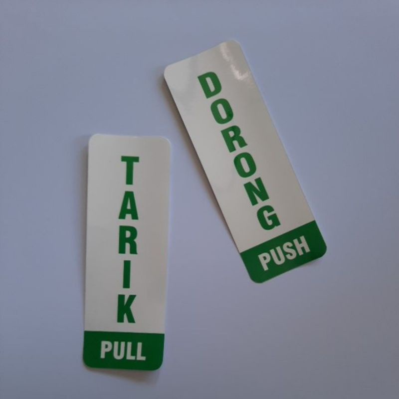 Jual Stiker Tarik Dorong Pull Push Sticker Stiker Pintu Tarik Dorong Shopee Indonesia 6028