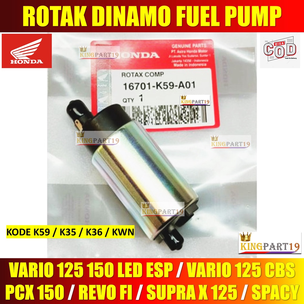 Jual ROTAK DINAMO FUEL PUMP VARIO 150 125 LED ESP VARIO 125 CBS OLD PCX