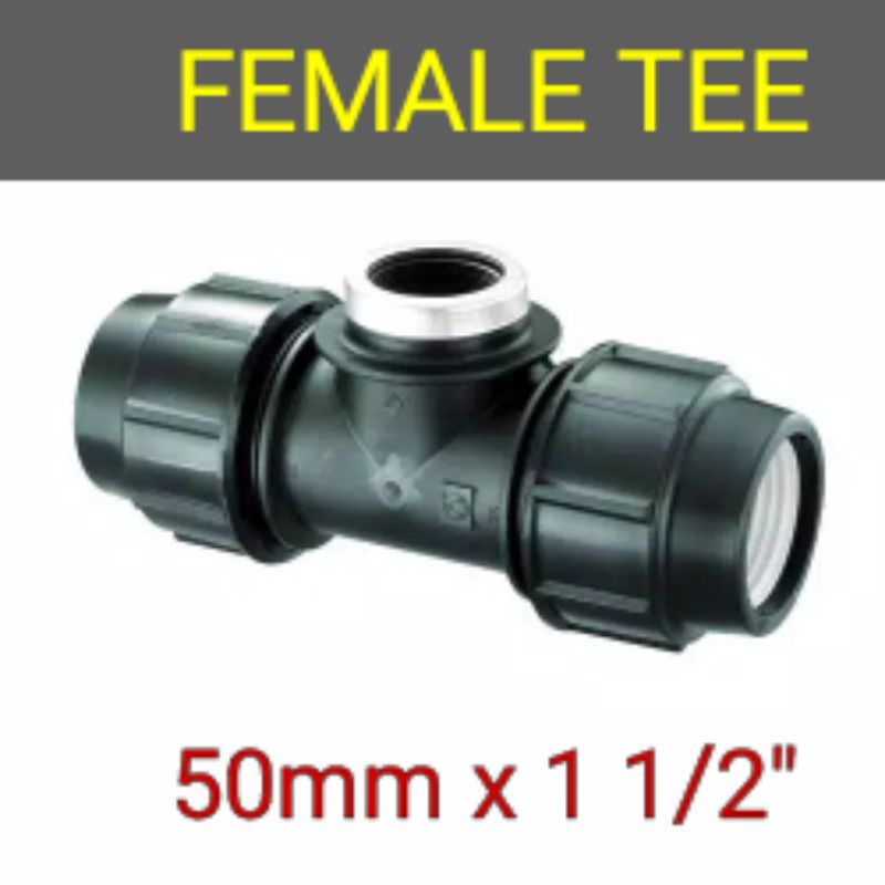 Jual FELAME TEE 50MM X 1 1/2 INCH ATAU TEE PIPA HDPE | Shopee Indonesia
