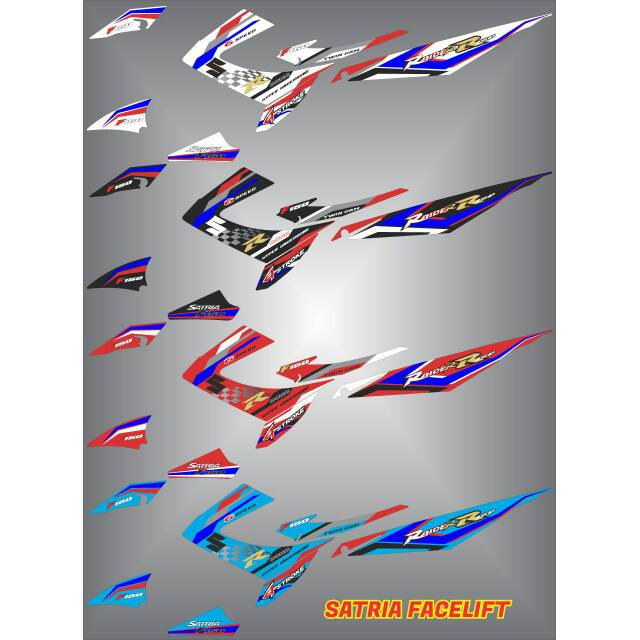 Jual STRIPING STIKER LIST VARIASI SUZUKI SATRIA FU FACELIFT 2014 2015 ...
