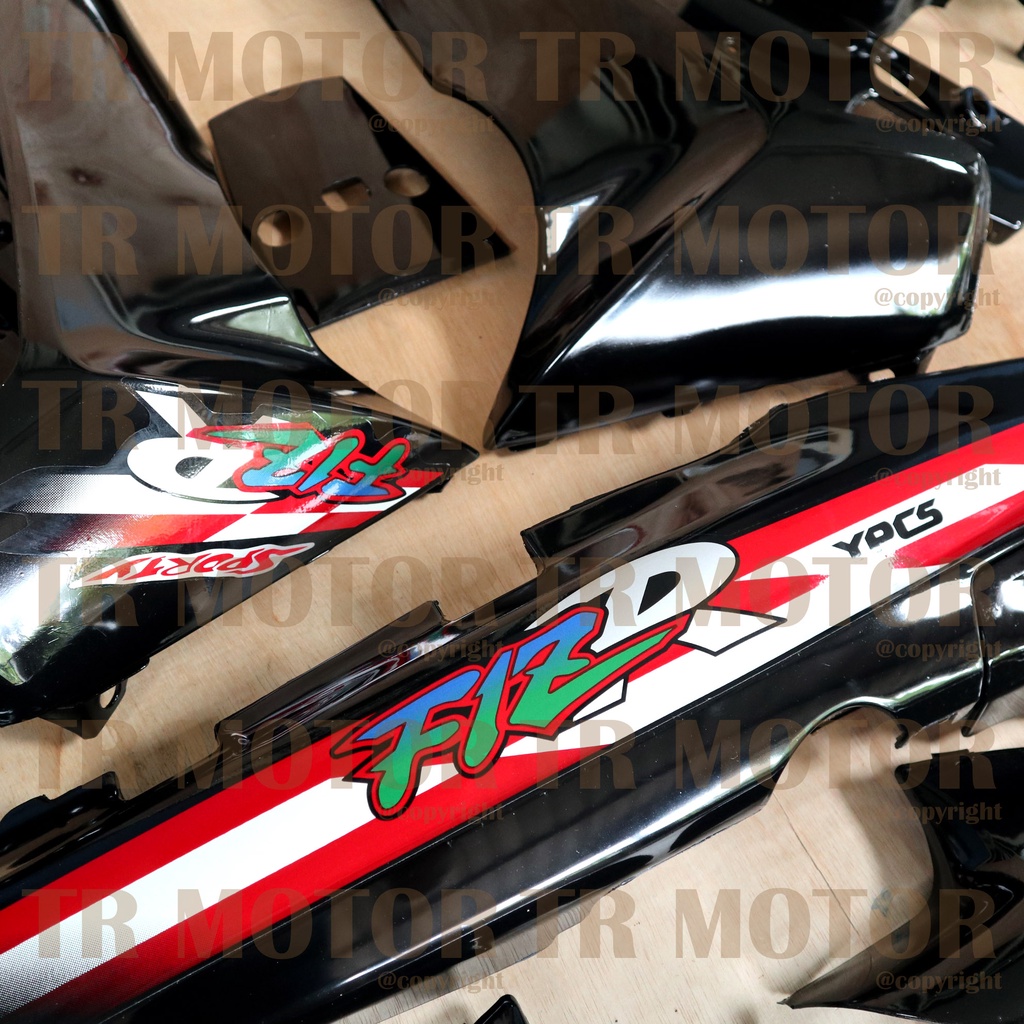 Jual Cover Body Fizr Full Set Hitam 1997 Merah Full Set Halus Cover ...