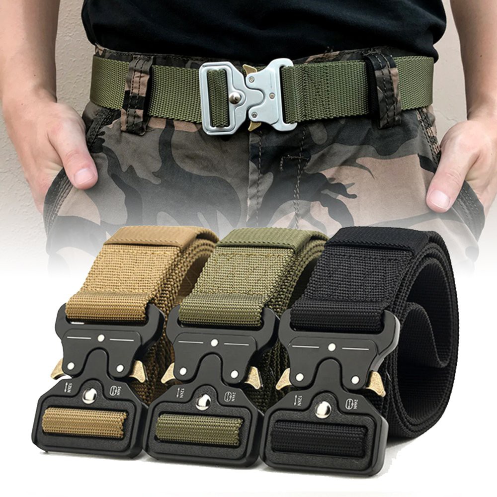 Jual Tactical Belt Pria Gesper Kanvas Ikat Pinggang Militer Murah | Shopee  Indonesia
