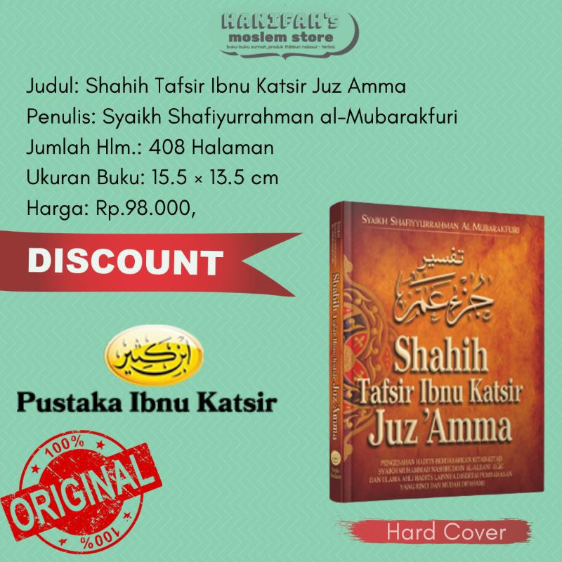 Jual Tafsir Juz Amma Shahih Tafsir Ibnu Katsir Juz Amma Pustaka Ibnu Katsir Syaikh